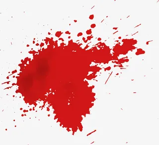 创意红色涂鸦免抠