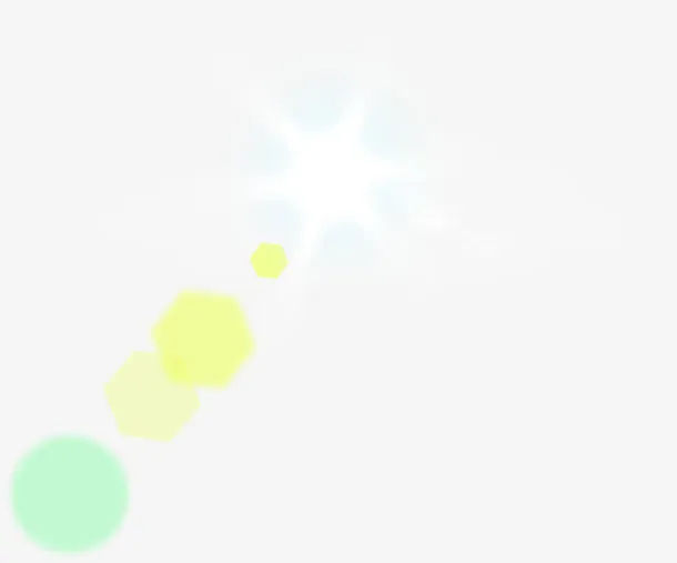 摄影夏日白色光效设计免抠