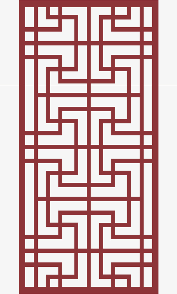 古典中国风窗框免抠
