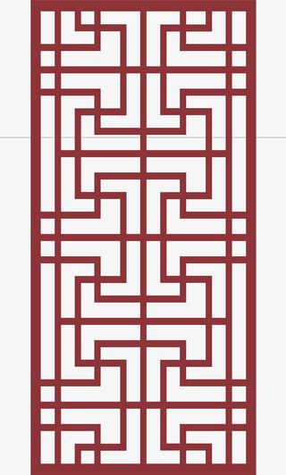 古典中国风窗框免抠