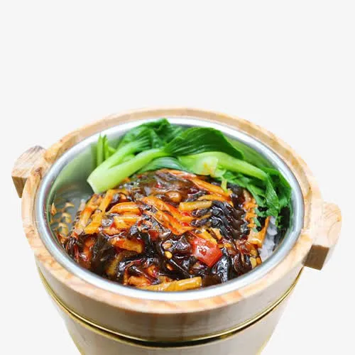 鱼香茄子木桶饭免抠