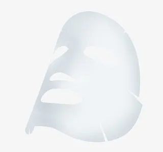 白色面膜装饰免抠