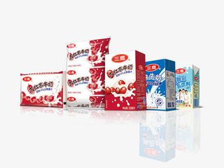 三鹿大红枣牛奶盒装免抠