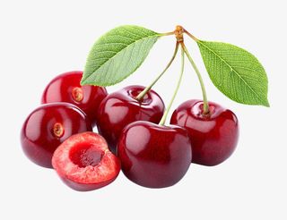 大红的车厘子免抠