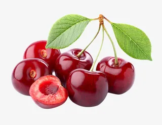 大红的车厘子免抠