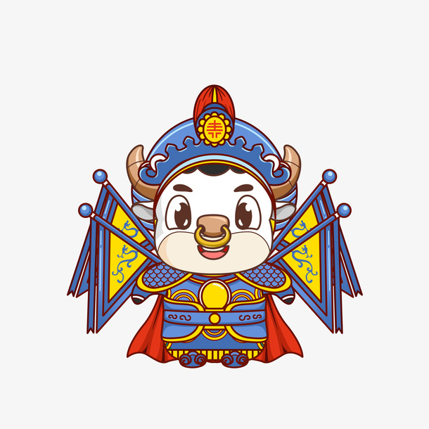 小牛新年元素抠图免抠