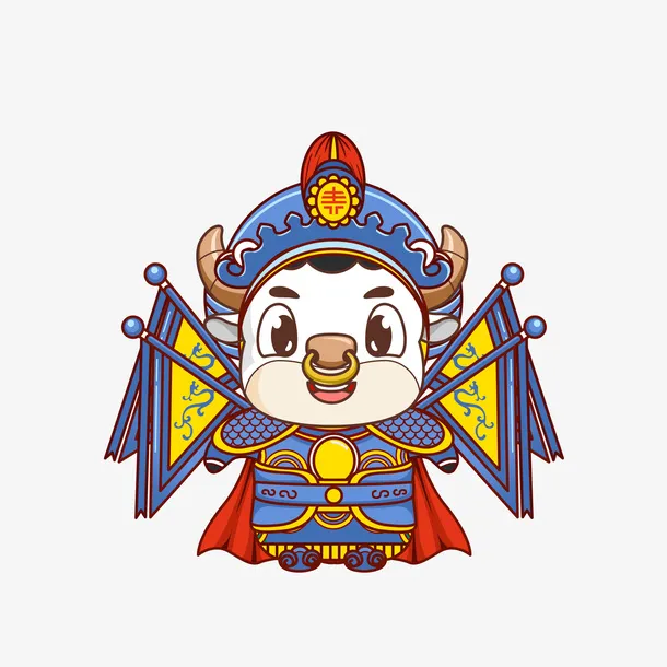 小牛新年元素抠图免抠