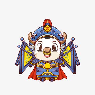 小牛新年元素抠图免抠