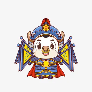 小牛新年元素抠图免抠