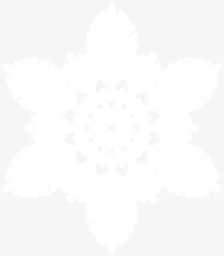 创意合成白色的雪花造型免抠