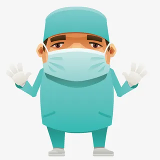 正在做手术的男医生免抠