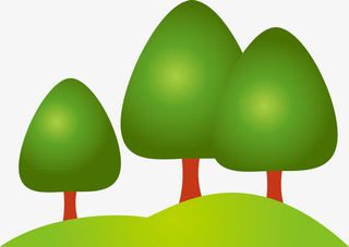 春天大树手绘免抠