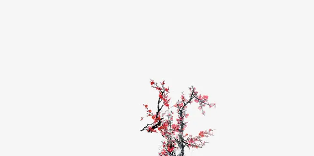 春节梅花装饰高清免抠图素材免抠