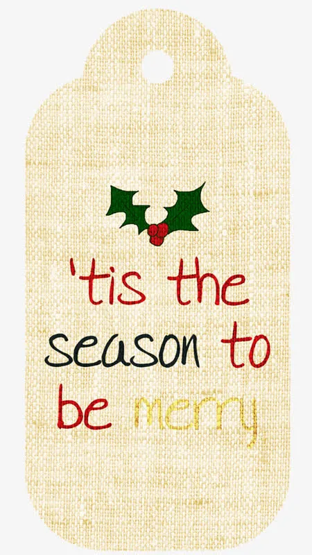 圣诞小便签免抠