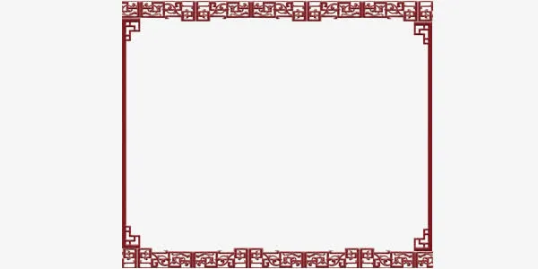 中国风边框门框免抠