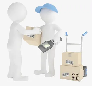 快递3D小人免抠