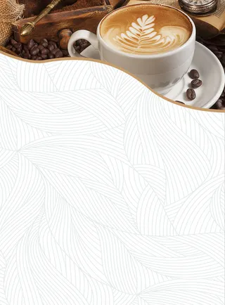 时尚咖啡店员招聘海报背景psd高清