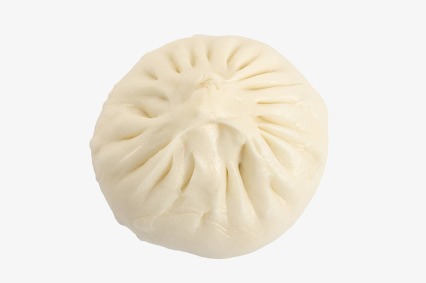 白色面食包子免抠