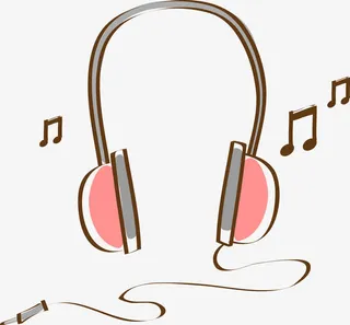 手绘耳机矢量素材免抠
