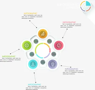 矢量PPT数据分析图免抠