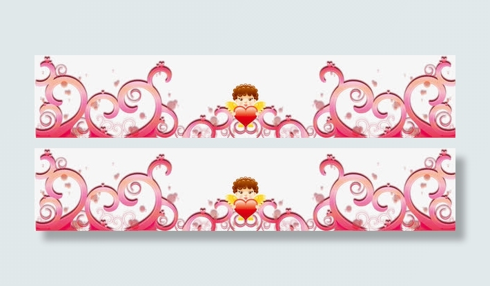 母亲节卡通纹理边框免抠