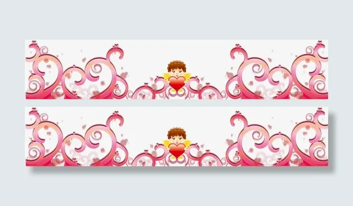 母亲节卡通纹理边框免抠