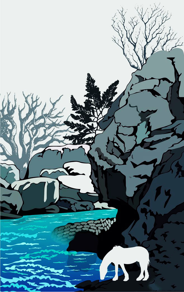 渐变几何插画背景高清