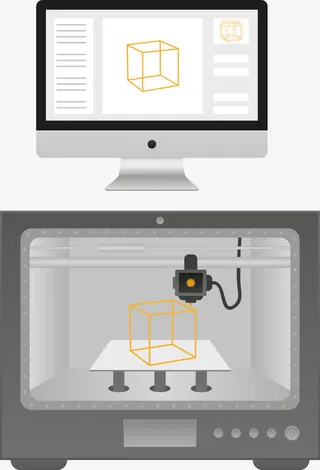 矢量手绘3D打印免抠