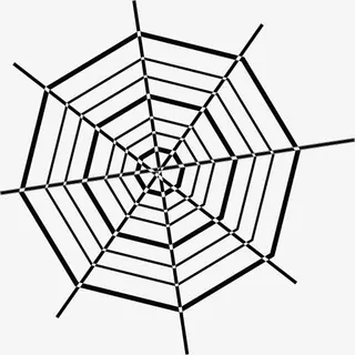 鬼屋的蛛网图标免抠
