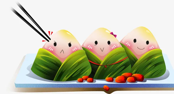 粽子，筷子，红枣，蝴蝶结免抠