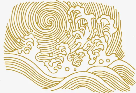 金线 边框 云纹免抠