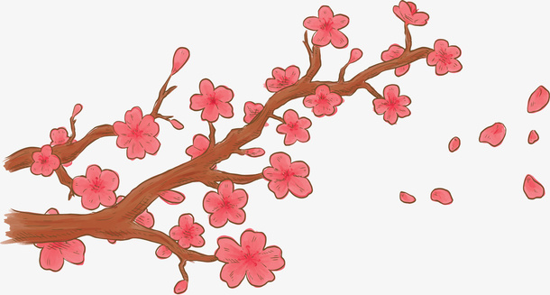 卡通手绘春天花朵花卉装饰免抠