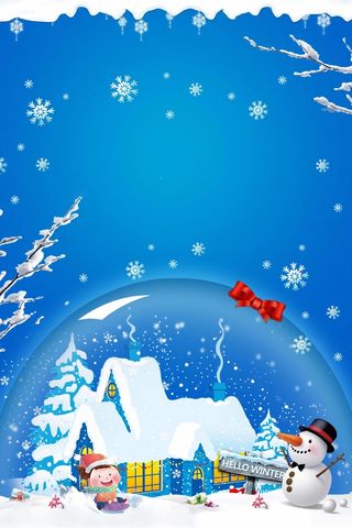 简约精美二十四节气立冬海报高清