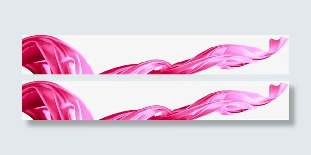 粉色丝绸招聘海报免抠