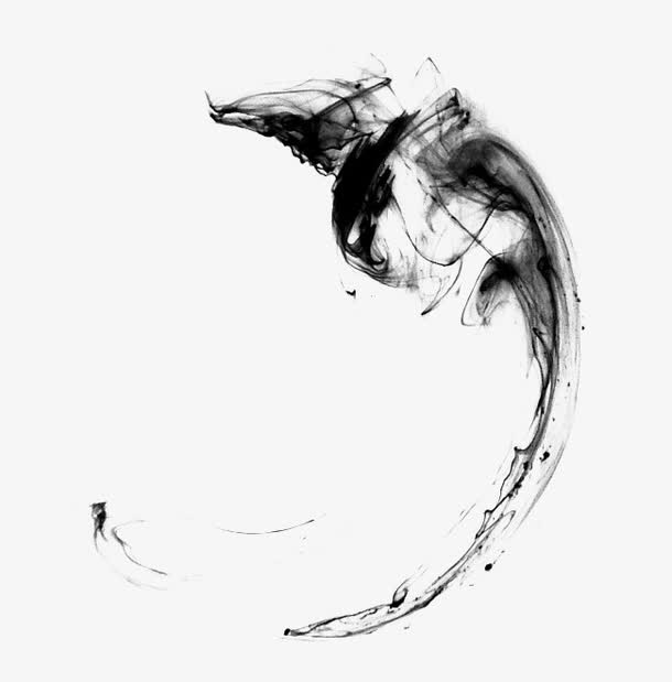 有质感的水墨元素免抠