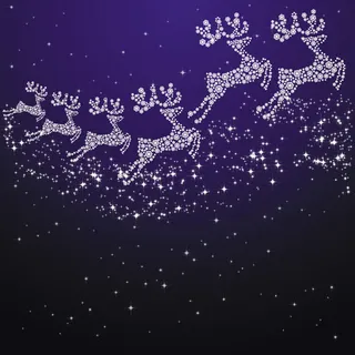 星空物语麋鹿圣诞节里不可缺少的角色之一免抠