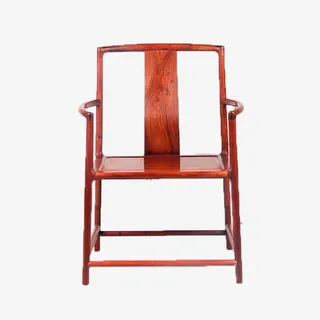 缅甸花梨木官帽椅免抠