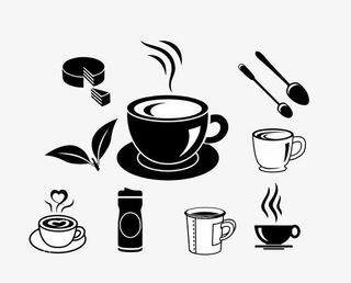 茶杯icon矢量下载免抠