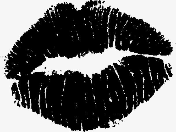 卡通唇印素材免抠