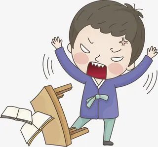 生气的男孩免抠