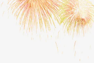 金色礼炮盛大开业免抠