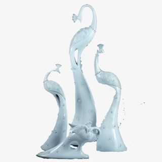 孔雀舞雕塑免抠