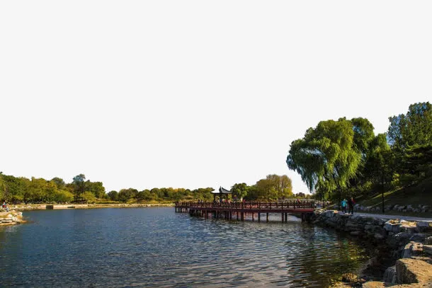 北京圆明园秋景图片免抠