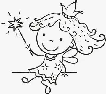 拿着仙女棒的小女孩免抠 拿着仙女棒的小女孩免抠