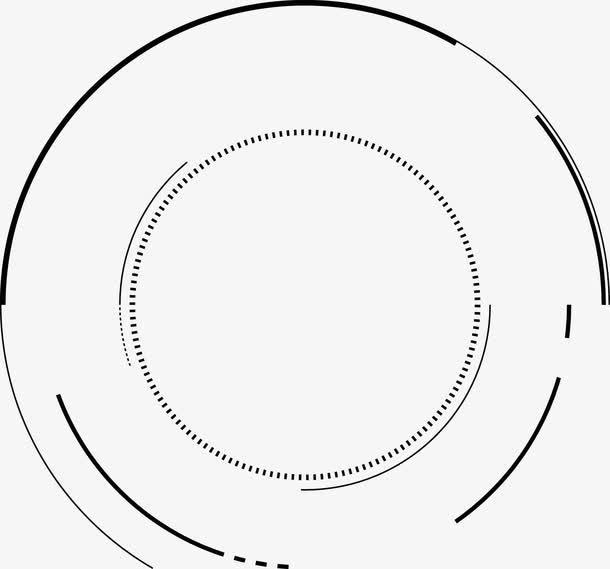 水墨矢量素材水墨笔刷素材 科技免抠