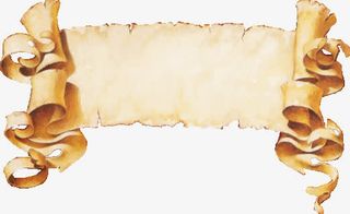 古典仿旧花边横幅免抠