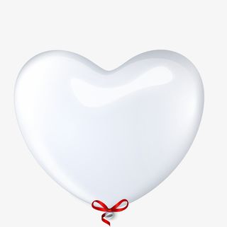 手绘白色气球免抠