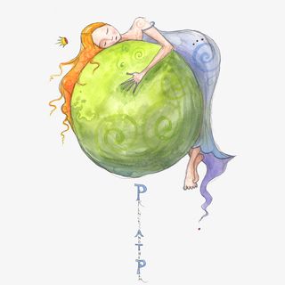 手绘豌豆公主免抠