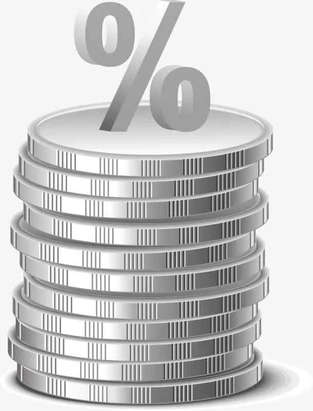 灰色金币免抠