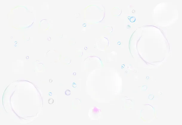 透明气泡,幻彩,气泡,五彩泡泡,阳光白云免抠